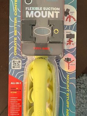 Tenikle Flexible Suction Mount - Yellow